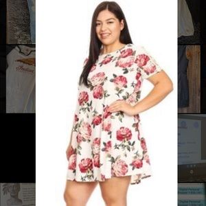 Vibe pulse size floral print tent dress